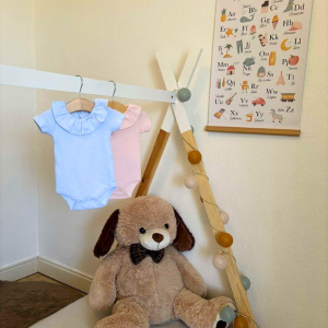 Body manches courtes bébé fille et garçon 100% coton