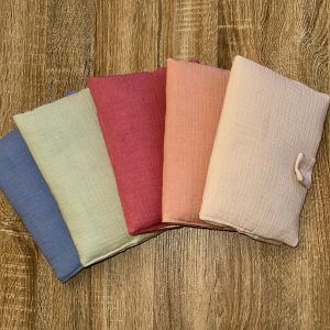 CARNET DE SANTE GAZE DE COTON PERSONNALISABLE